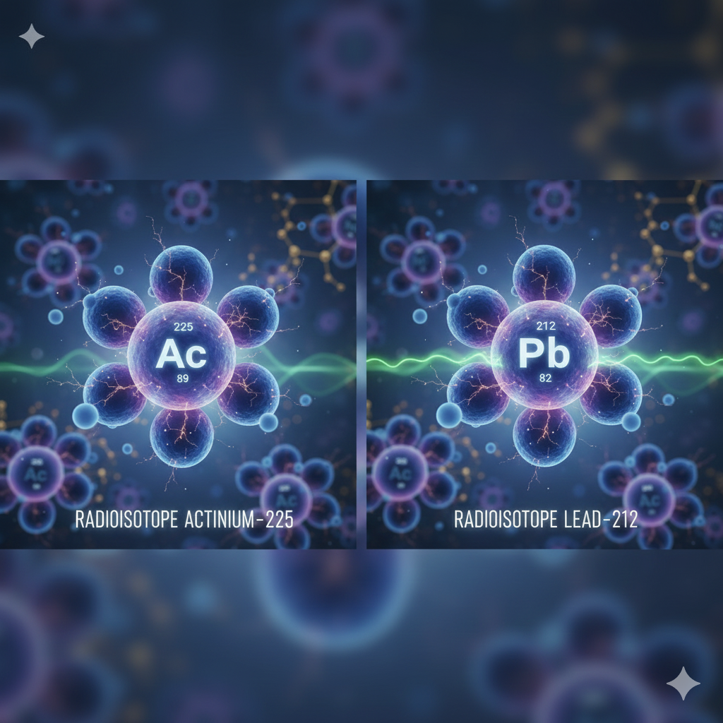 Radioisotopes Pb-212 and Ac-225